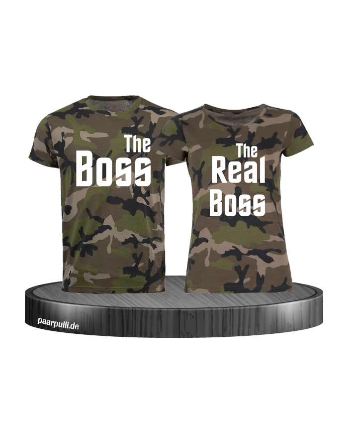 Camouflage-Shirts The Boss/The Real Boss Camouflage-Shirts The Boss/The Real Boss