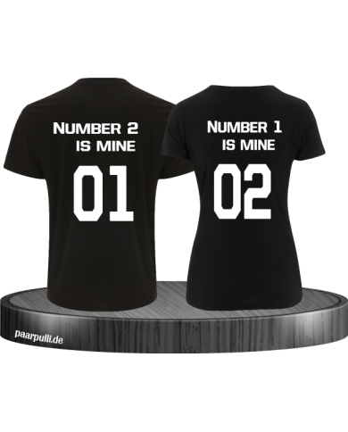 Love of Number 2er set T-Shirt Schwarz Love of Number 2er set T-Shirt Schwarz