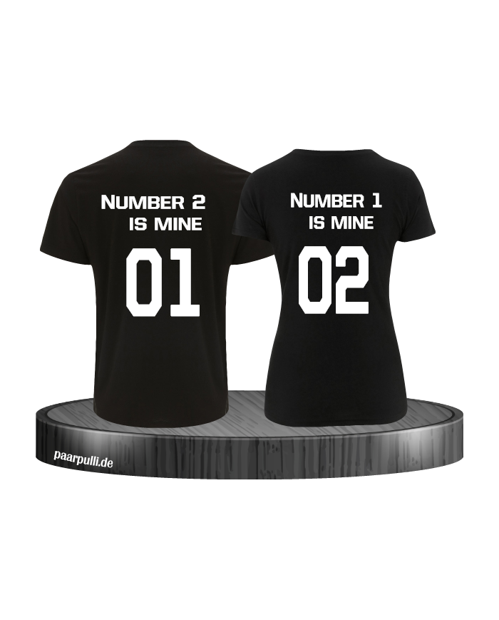 Love of Number 2er set T-Shirt Schwarz