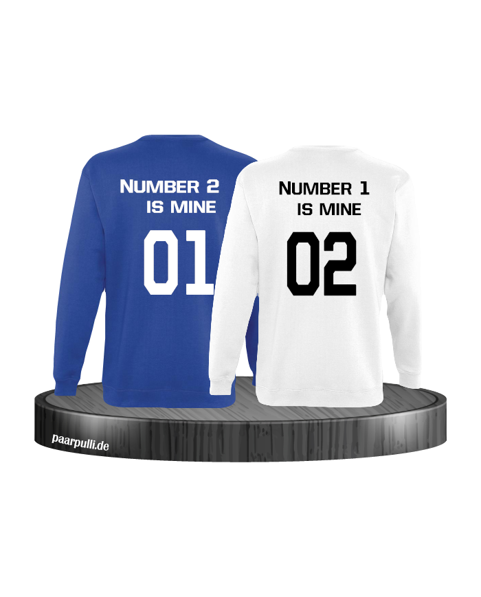 Number 2 and 1 Parnterlook Sweatshirt Set