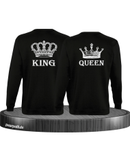 King Queen Krone Sweater in schwarz