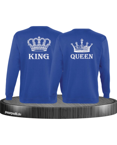 King Queen Krone Sweater in Blau King Queen Krone Sweater in Blau