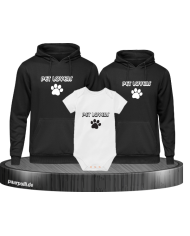 Pet Lovers Hoodie Mit Baby Body Schwarz-Weiß