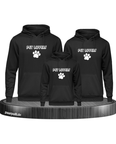 Pet Lovers 3er Set Hoodies Pet Lovers 3er Set Hoodies