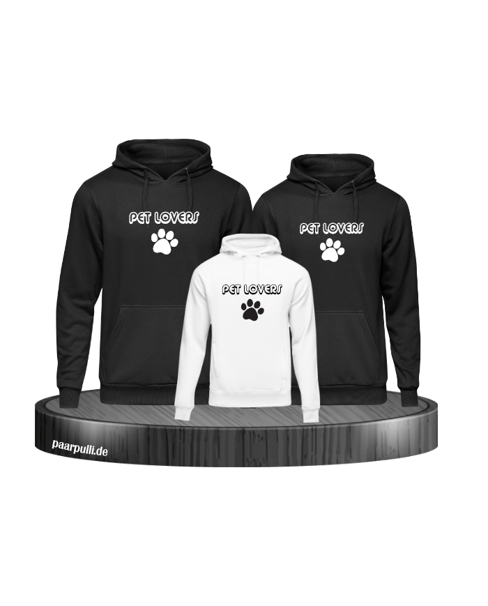 Pet Lovers 3er Set Hoodies