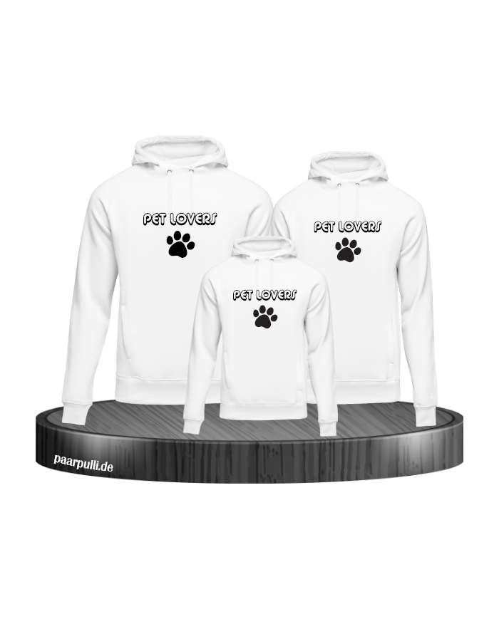 Pet Lovers 3er Set Hoodies