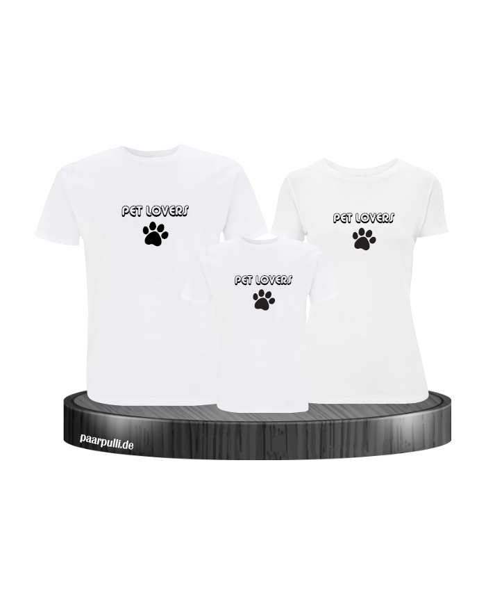 Pet Lovers T-Shirt Weiß