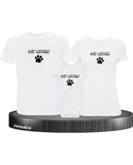 Pet Lovers 3er Familienset T-Shirts mit Babybody