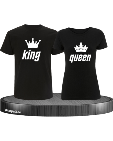 King Queen Partnerlook Set schwarz