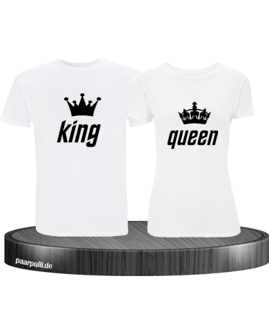 King Queen Partnerlook Set weiß King Queen Partnerlook Set weiß