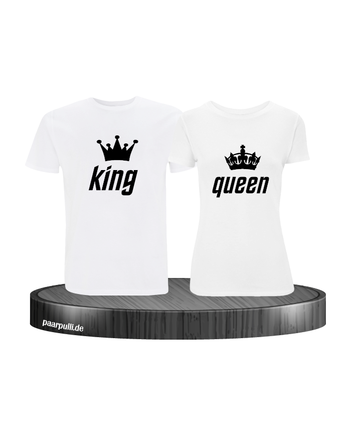 King Queen Partnerlook Set weiß