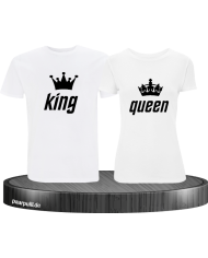 King Queen Partnerlook Set weiß