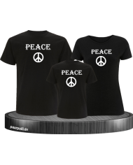 Peace 3er Familienset T-Shirts