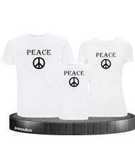Peace 3er Familienset T-Shirts