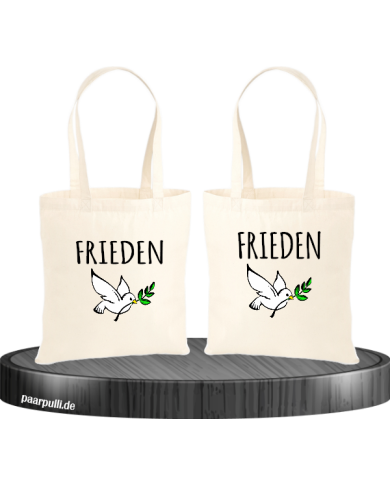 Frieden Jutebeutel Frieden Jutebeutel