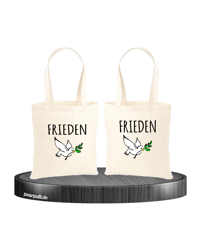 Frieden Jutebeutel