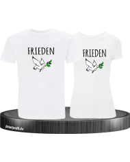 Frieden 2er Couple T-Shirt