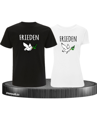 Frieden 2er Couple T-Shirt Frieden 2er Couple T-Shirt