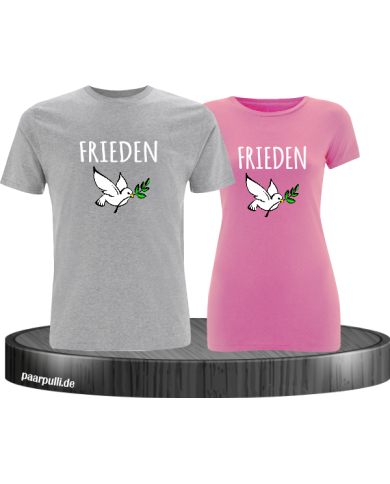 Frieden 2er Couple T-Shirt Frieden 2er Couple T-Shirt