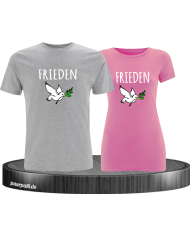 Frieden 2er Couple T-Shirt