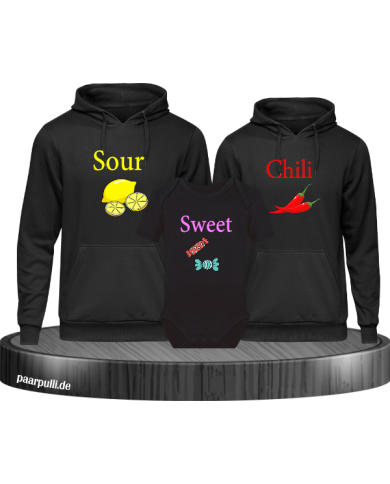 Sour Chili Sweet 3er Set schwarz Sour Chili Sweet 3er Set schwarz