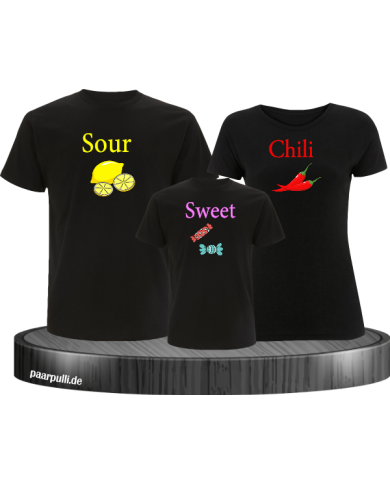 Sour Chili Sweet 3er Set schwarz Sour Chili Sweet 3er Set schwarz