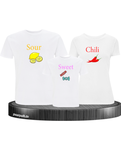 Sour Chili Sweet 3er Set weiß Sour Chili Sweet 3er Set weiß