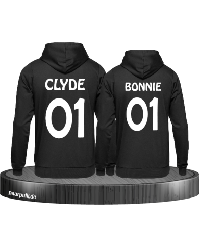 Bonnie and Clyde Partnerlook Hoodies