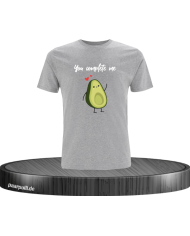 You complete me avocado Herren T-Shirt Grau M