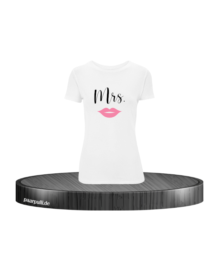 Mrs. Damen T-Shirt Weiß XL