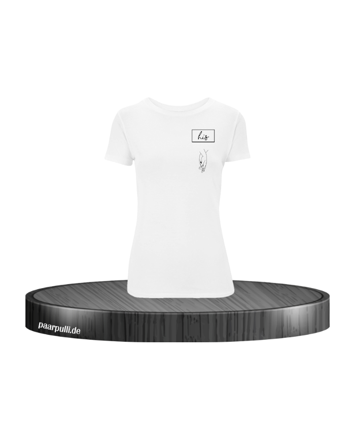 His Damen T-Shirt Weiß S