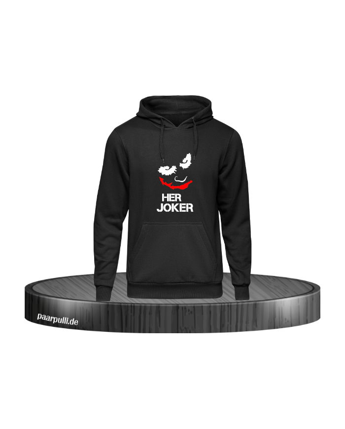 Her Joker Hoodie Schwarz Größe S