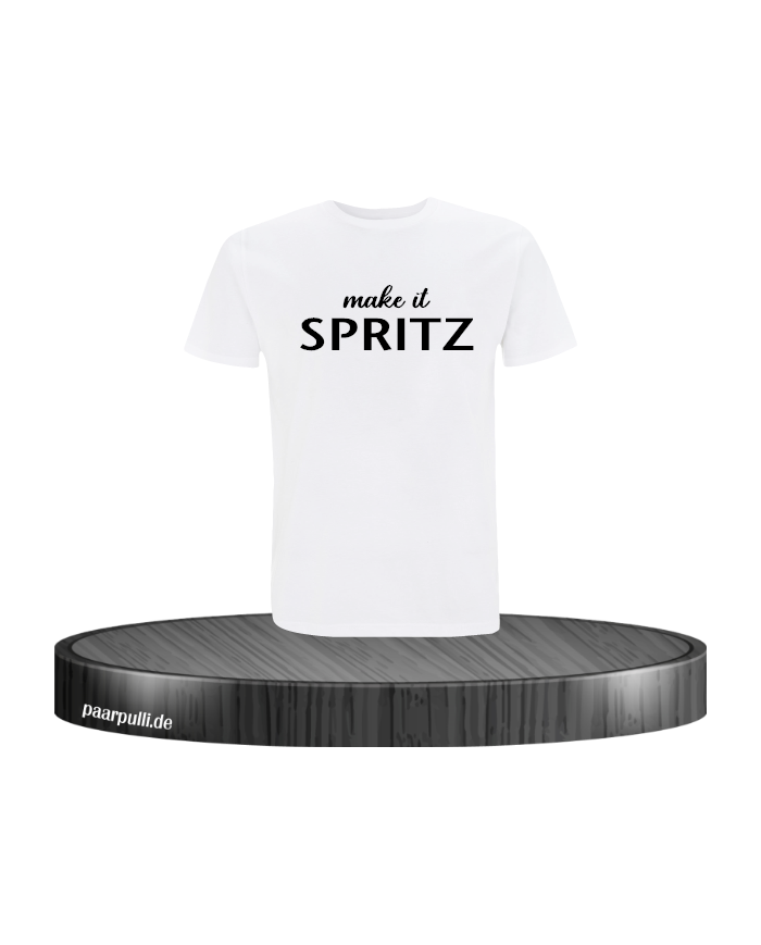 Make it Spritz Herren T-Shirt Weiß L