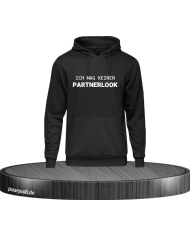 Ich mag keinen Partnerlook Hoodie Schwarz Größe XL