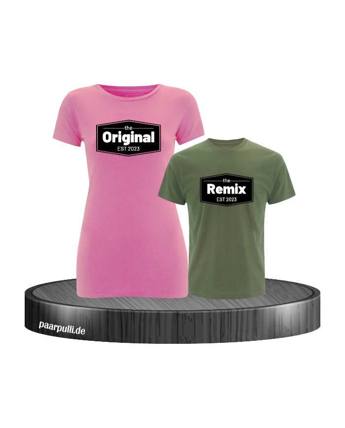 The Original The Remix Set in pink-khaki