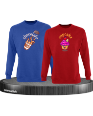 Chocolate und Cupcake Set in blau-rot