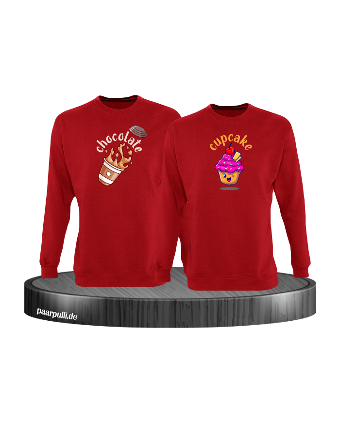 Chocolate und Cupcake Set in rot