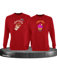 Chocolate und Cupcake Set in rot