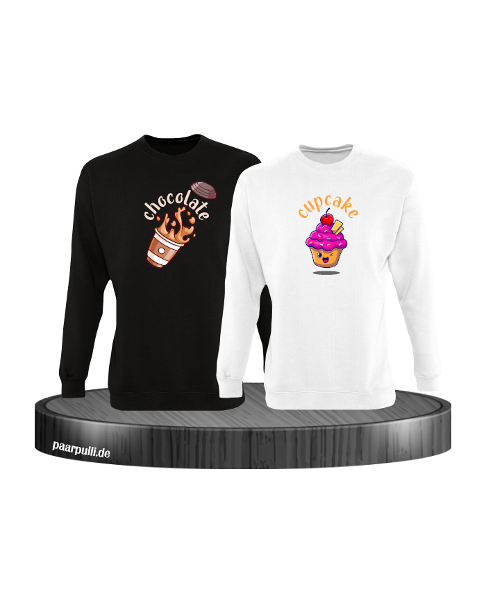 Chocolate und Cupcake Set in schwarz-weiß