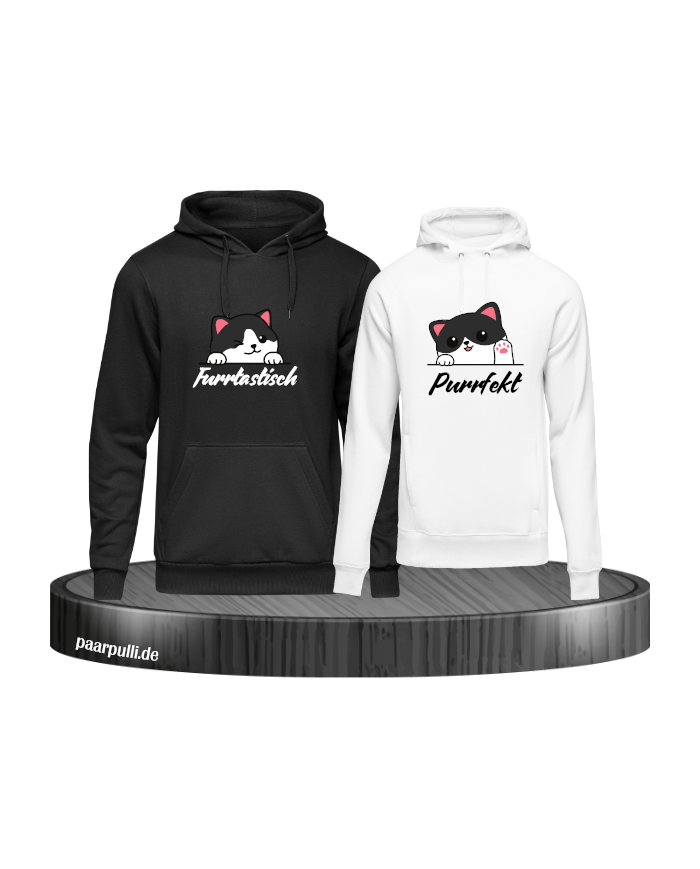 Furrtastisch und Purrfekt Hoodie-Set