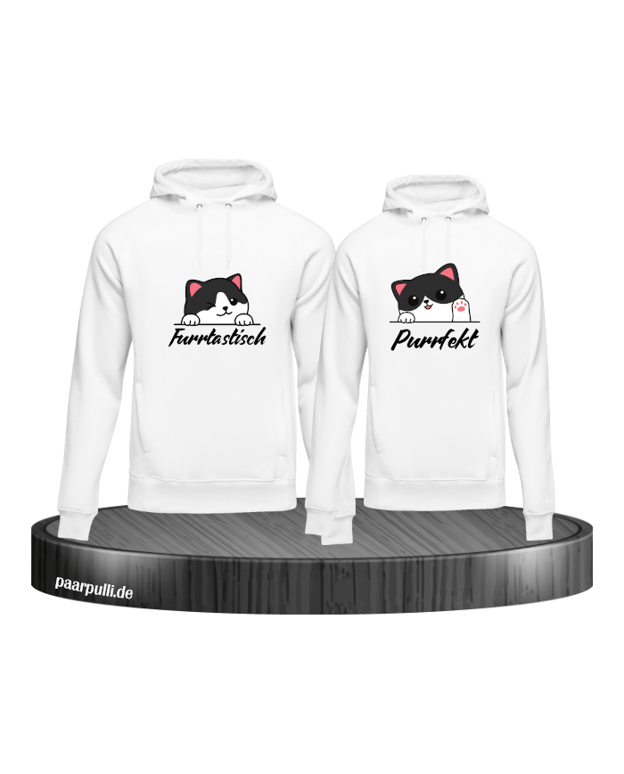 Furrtastisch und Purrfekt Hoodie-Set
