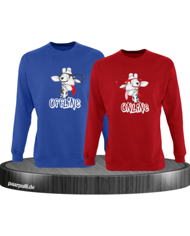 Offline Online Giraffen Set blau-rot Offline Online Giraffen Set blau-rot