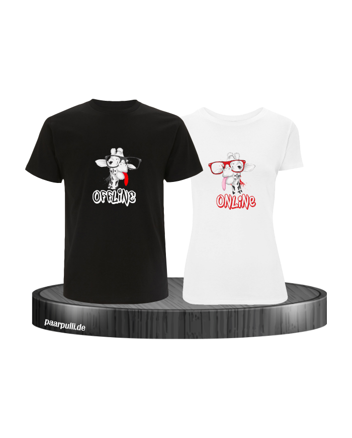 Offline Online Giraffen Set schwarz-weiß