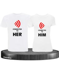 Connected T-Shirt Partnerlook weiß