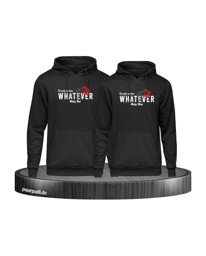 Trust no One Whatever Set schwarz