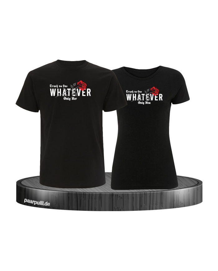 Trust no One Whatever Set schwarz