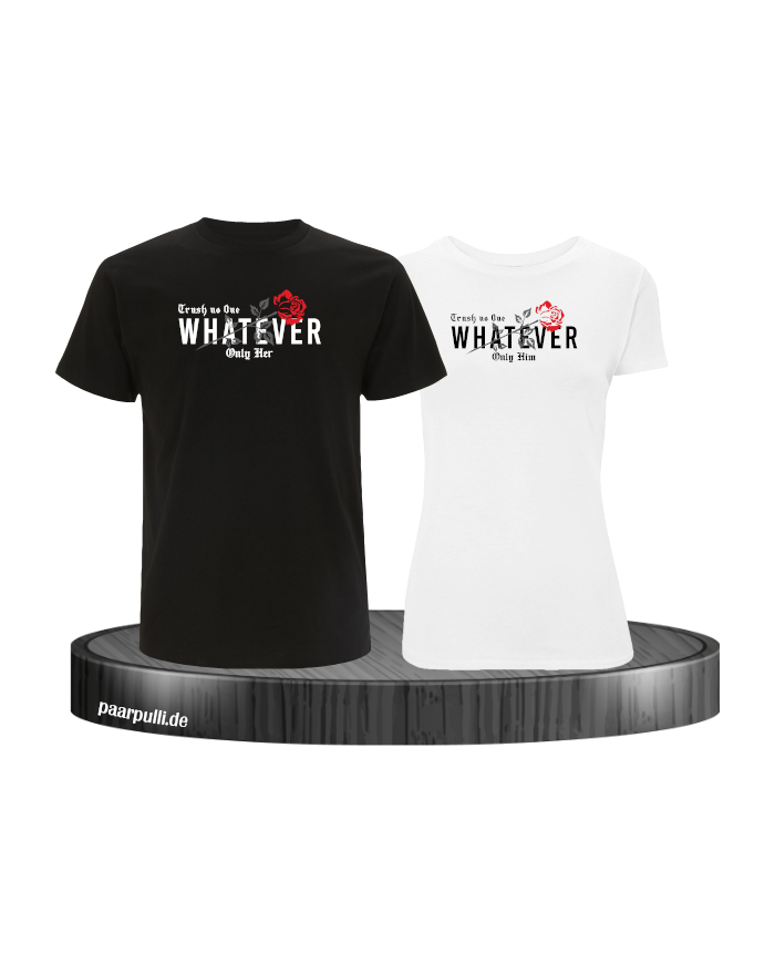 Trust no One Whatever Set schwarz-weiß