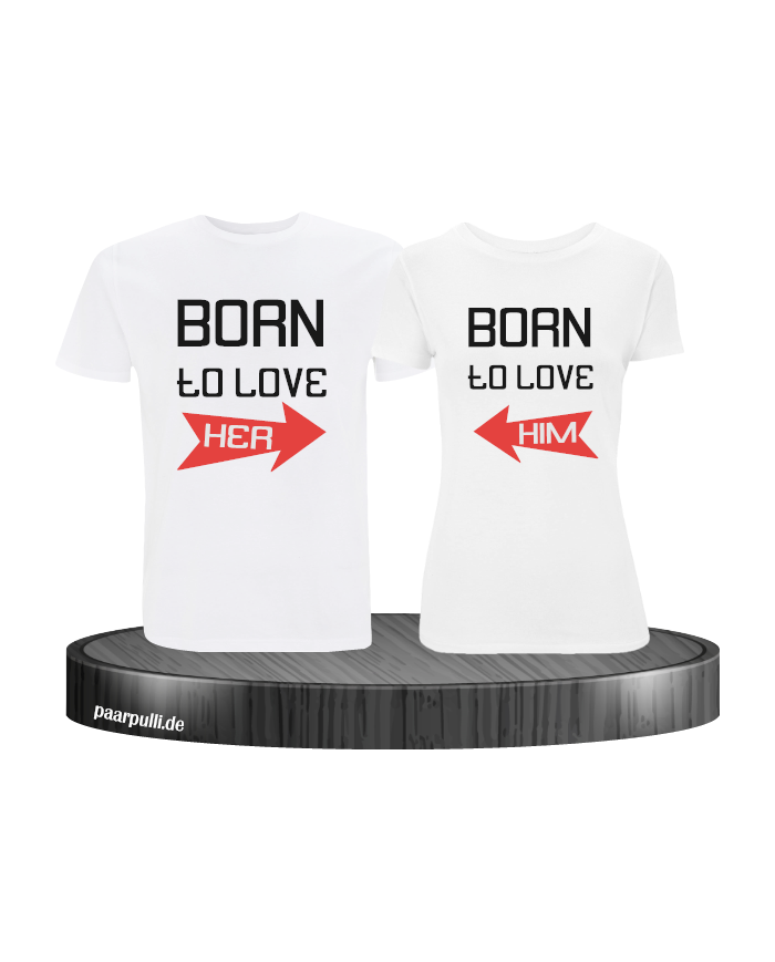 Born to Love T-Shirt Set weiß