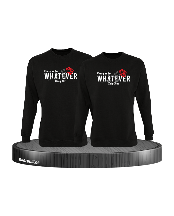 Trust no One Whatever Set schwarz