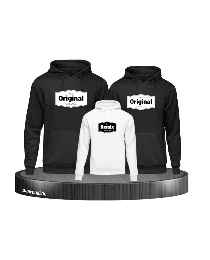 The Original The Remix mit Wunschdatum schwarz-weiß